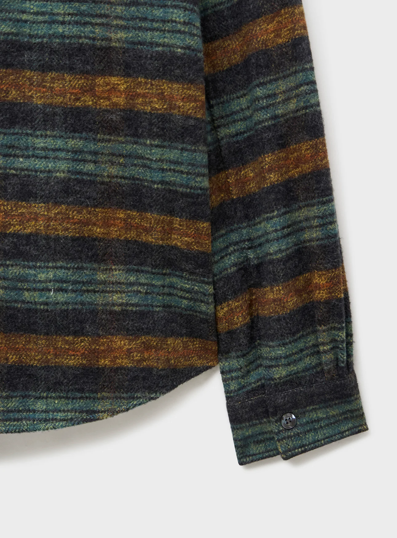 Recycled Italian Flannel Modern Country Double Pocket Overshirt - Image 3