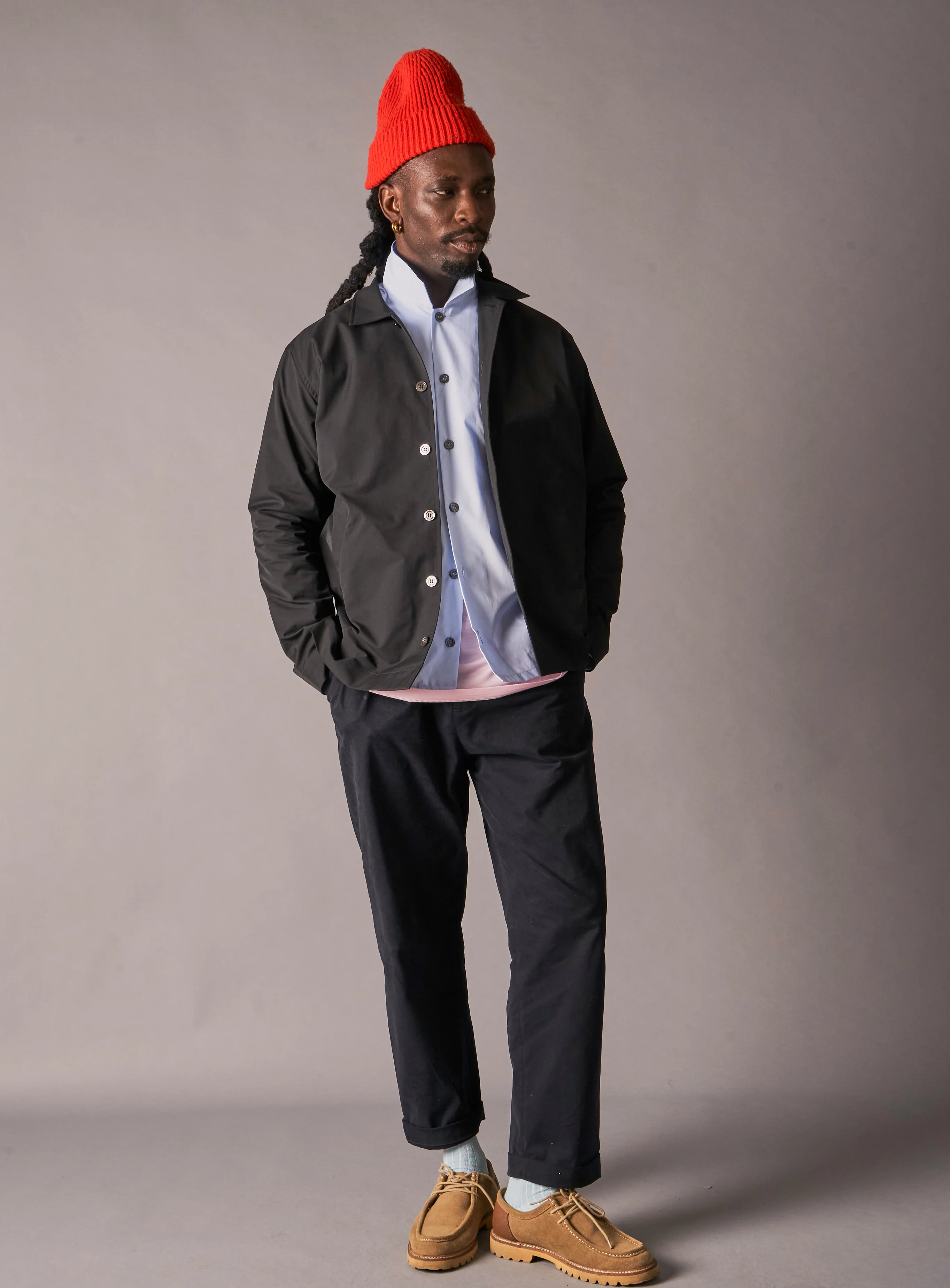 Cashmere Red Beanie Hat - Image 5