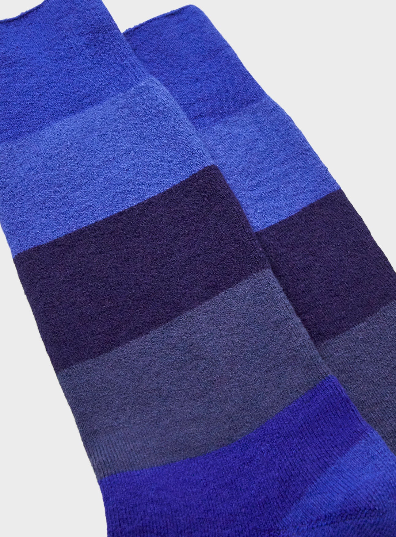 Supima British Blue Stripe Socks - Image 2
