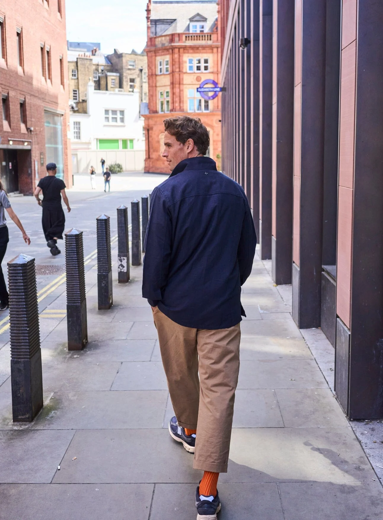 Recycled Italian Flannel Deep Navy Shirt Jacket - Image 7