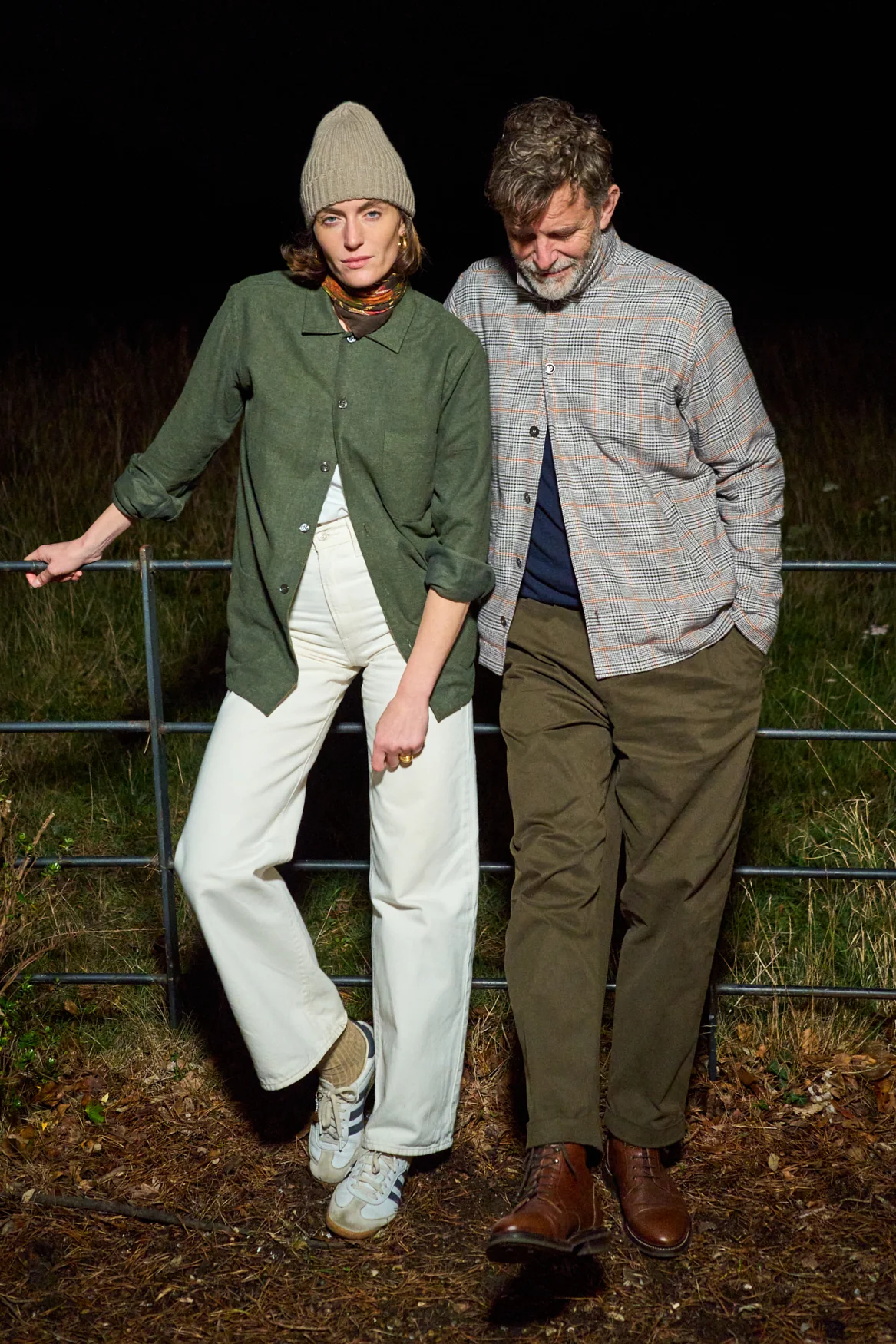 Recycled Italian Green Flannel Shirt Jacket - Image 6