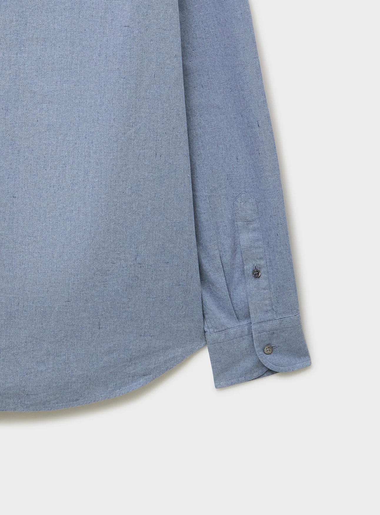 Recycled Denim Indigo Cut Away Shirt - Image 6