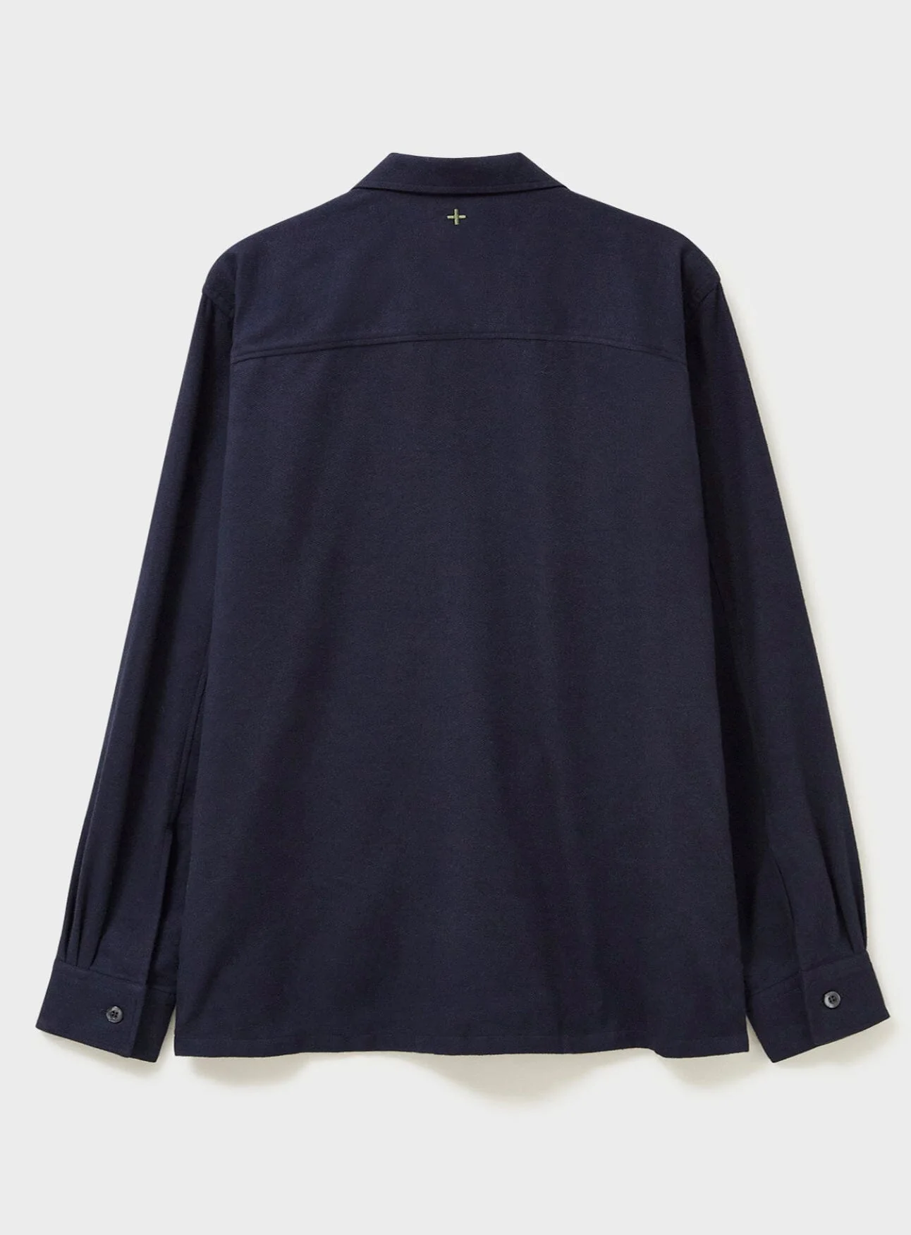 Recycled Italian Flannel Deep Navy St James Overshirt - Image 4