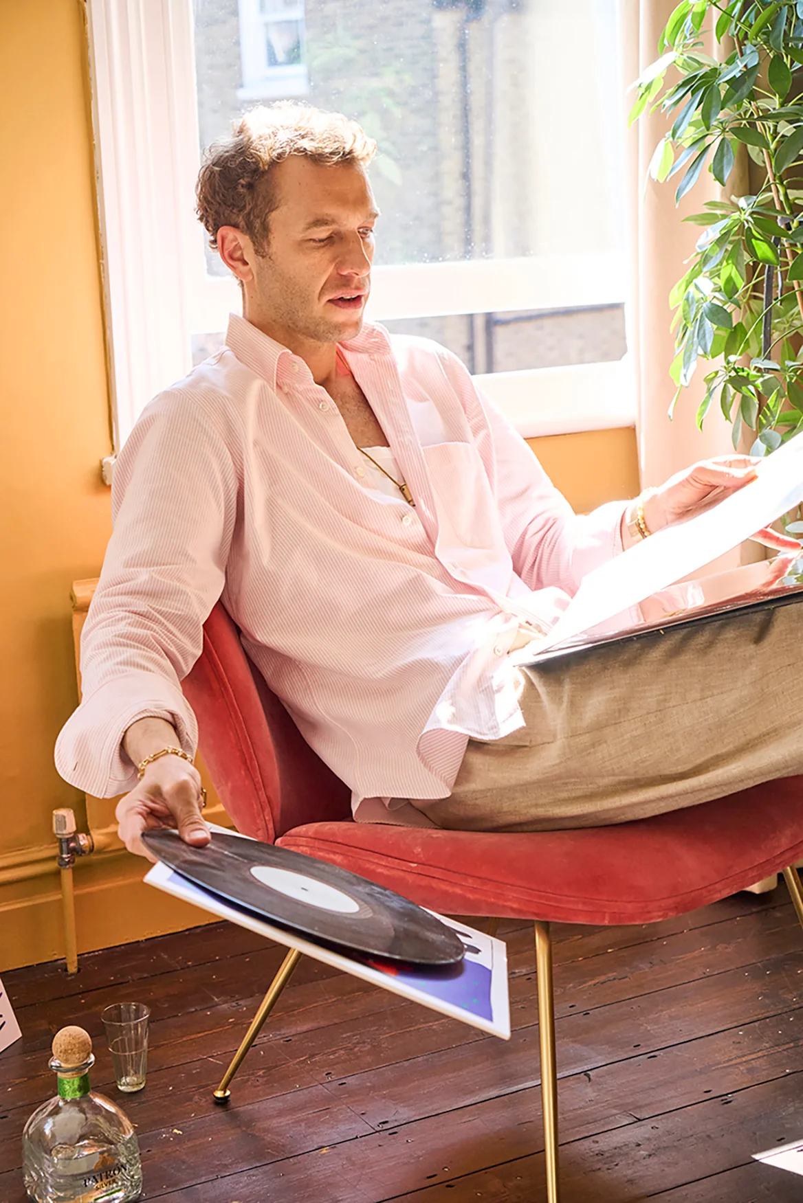 Recycled Italian Oxford Cloth Pink Button Down Shirt - Image 4