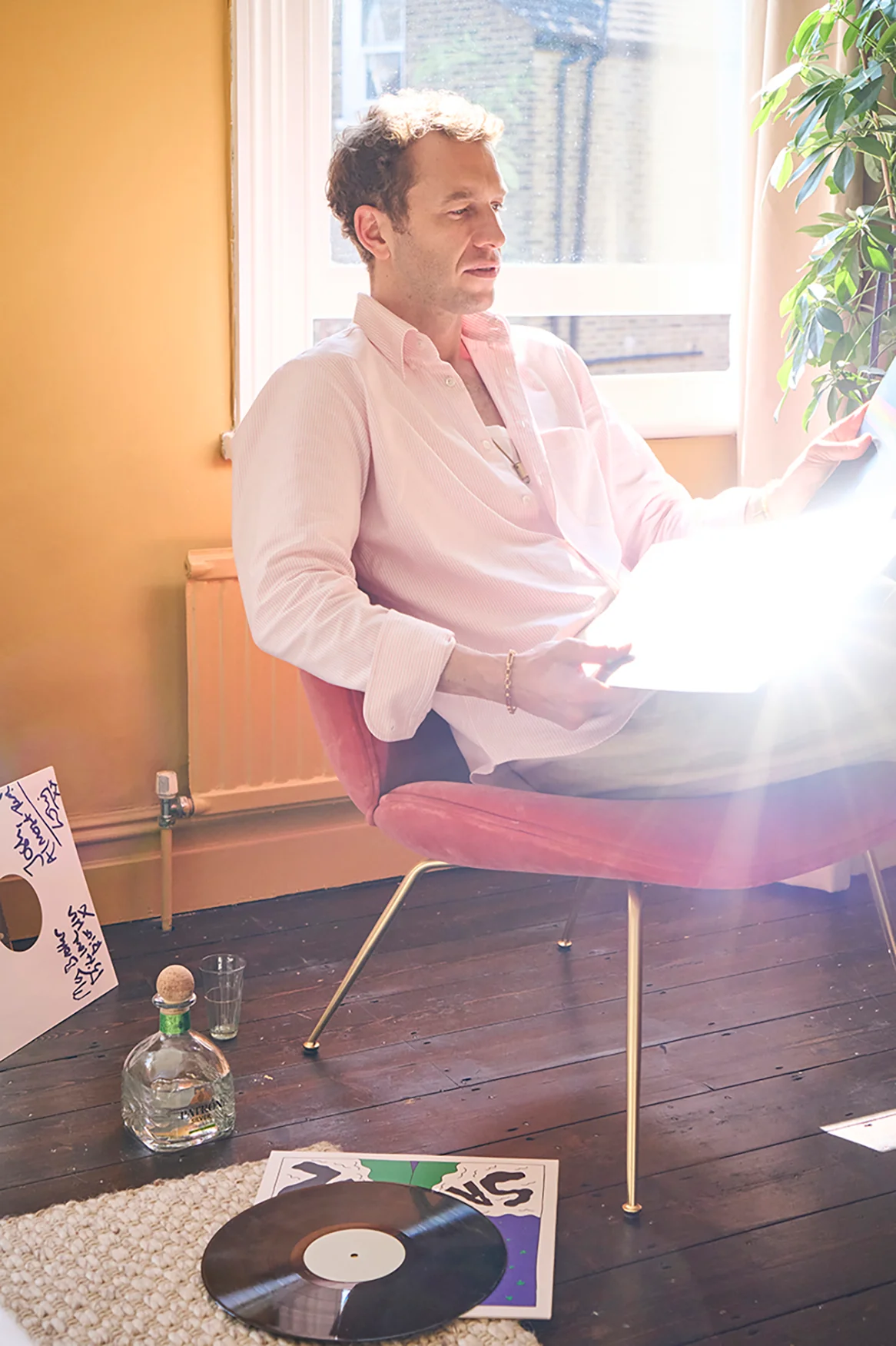 Recycled Italian Oxford Cloth Pink Button Down Shirt - Image 8