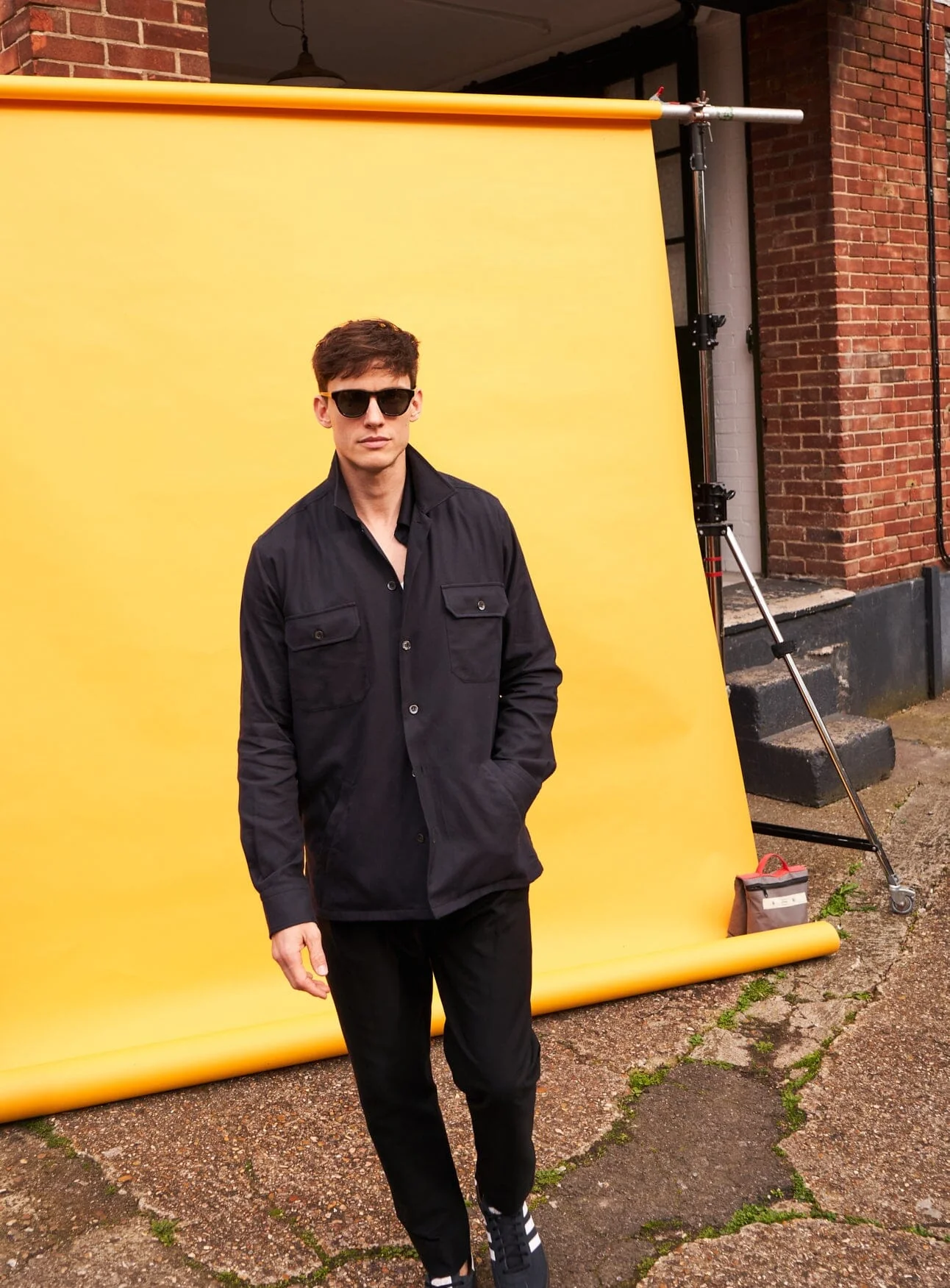 Regenerative Cotton Flannel Black Piccadilly Overshirt - Image 4