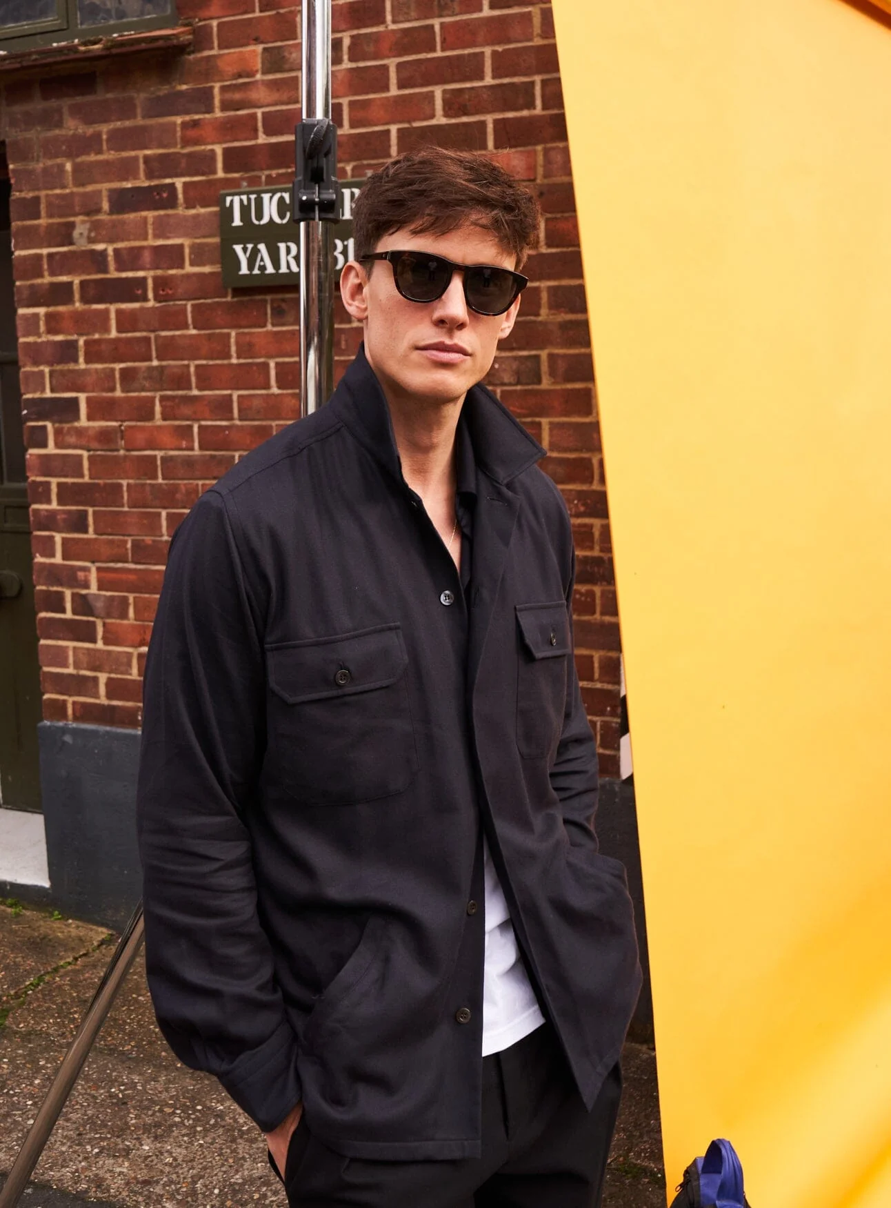 Regenerative Cotton Flannel Black Piccadilly Overshirt - Image 7