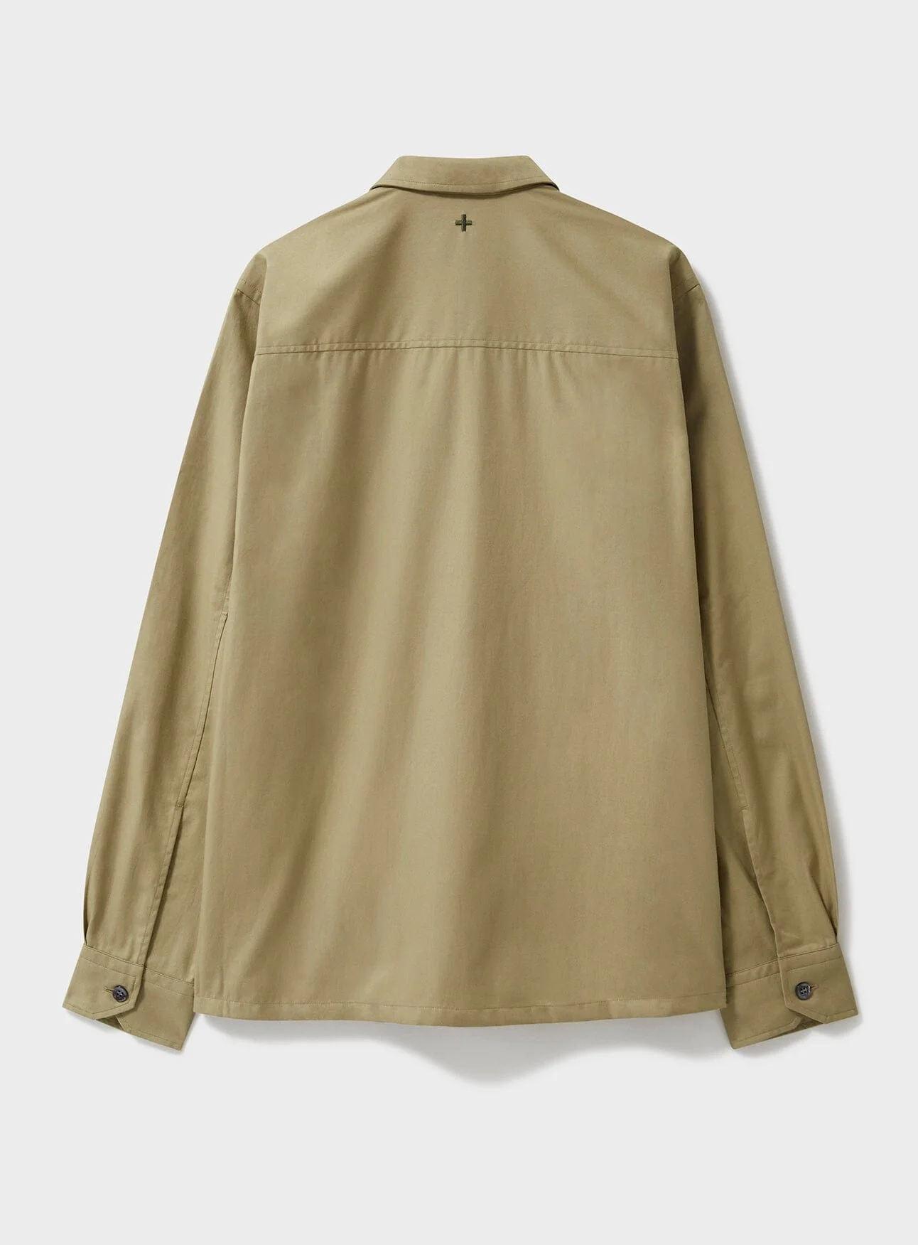 Regenerative Cotton Twill Khaki St James Overshirt - Image 3