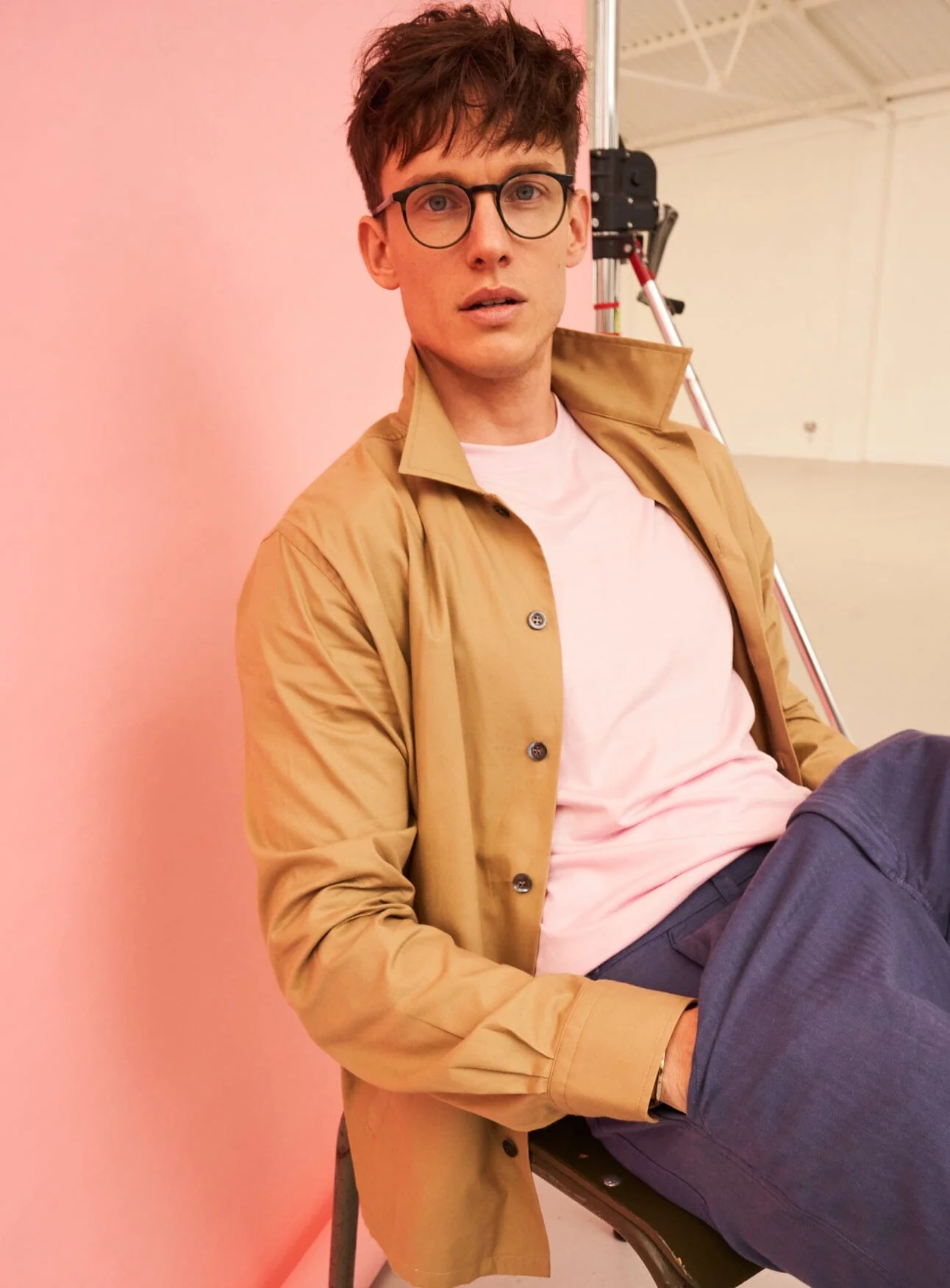 Regenerative Cotton Twill Khaki St James Overshirt - Image 4