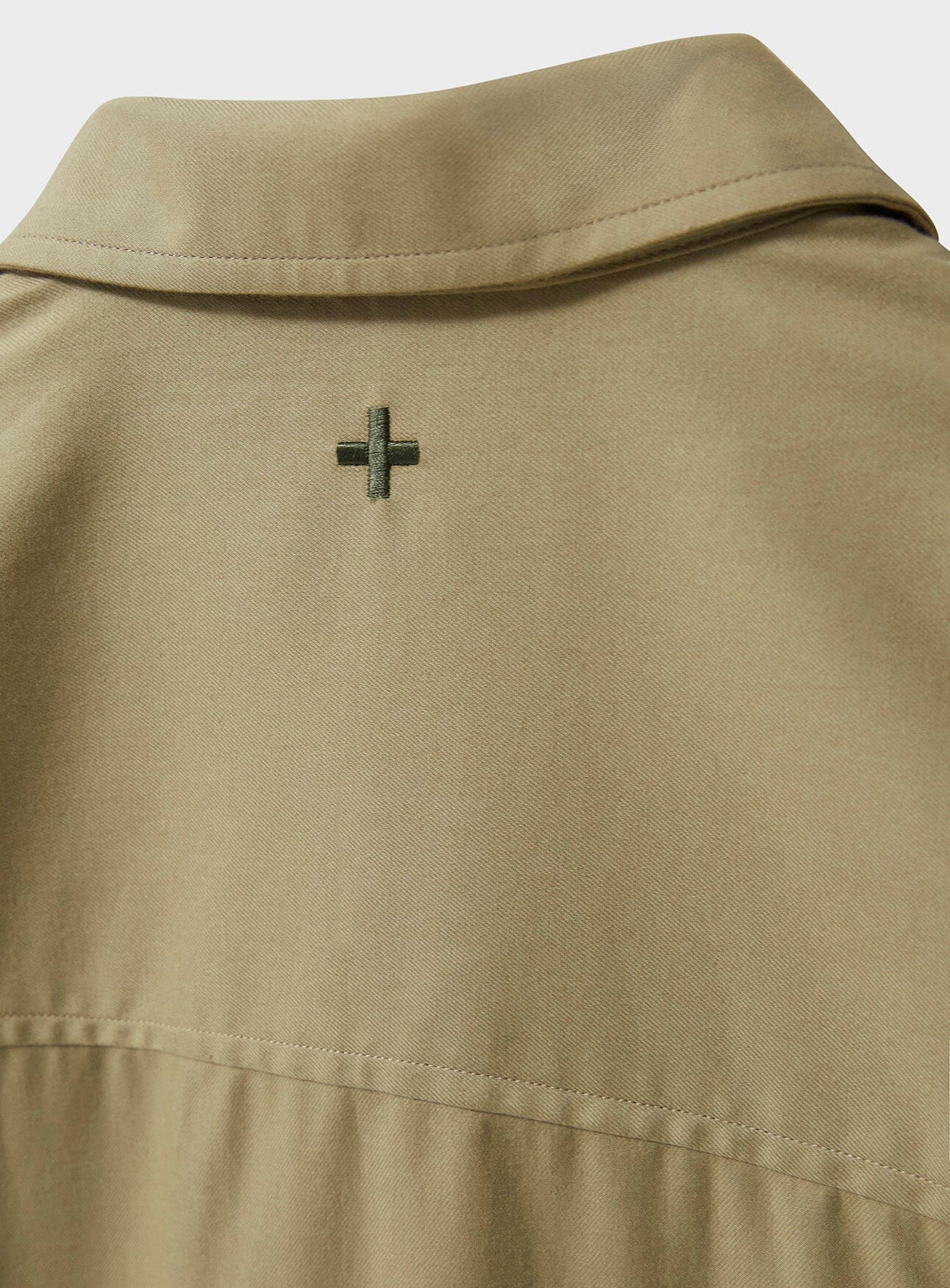Regenerative Cotton Twill Khaki St James Overshirt - Image 5