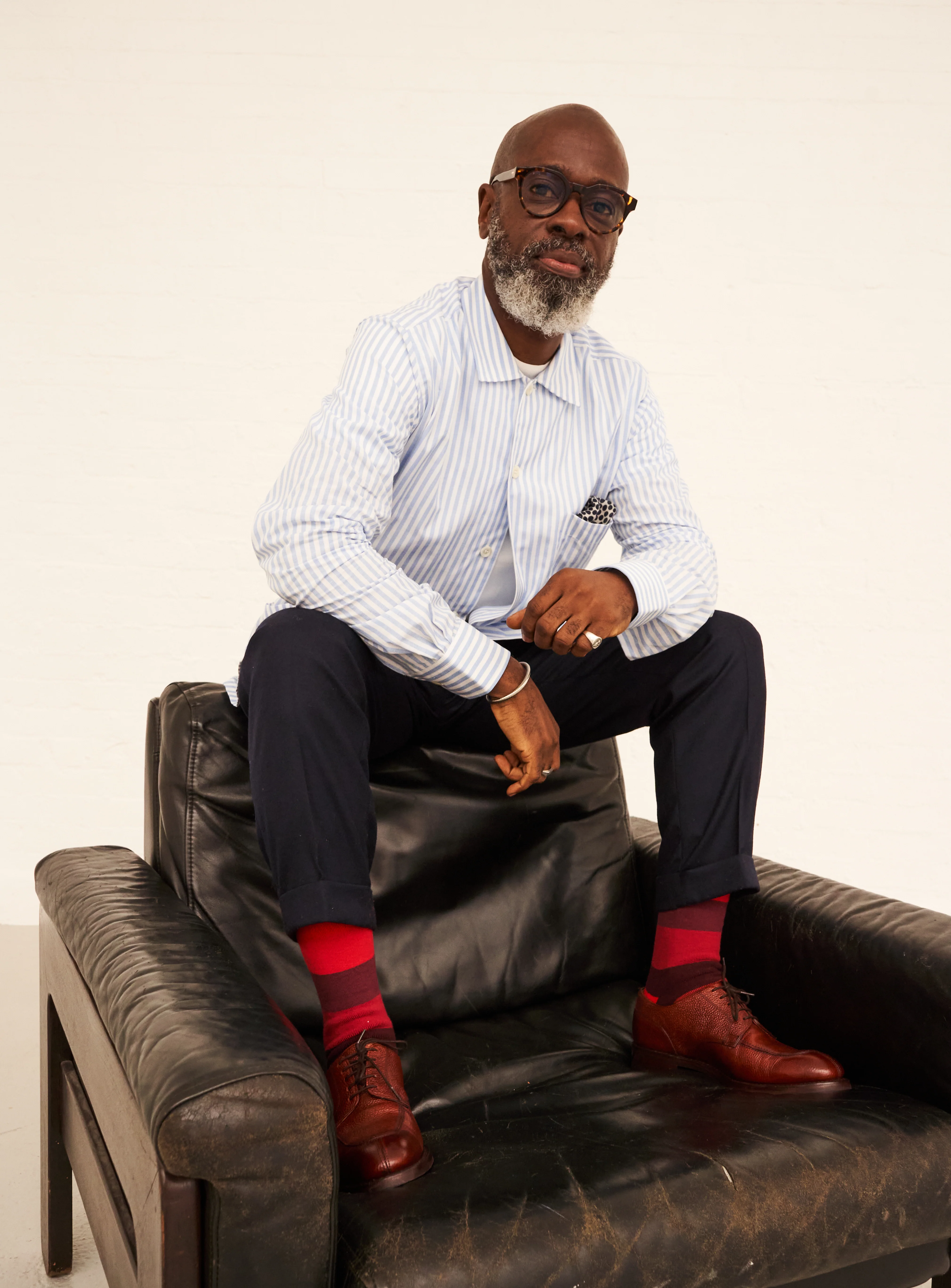 Supima British Red Stripe Socks - Image 2