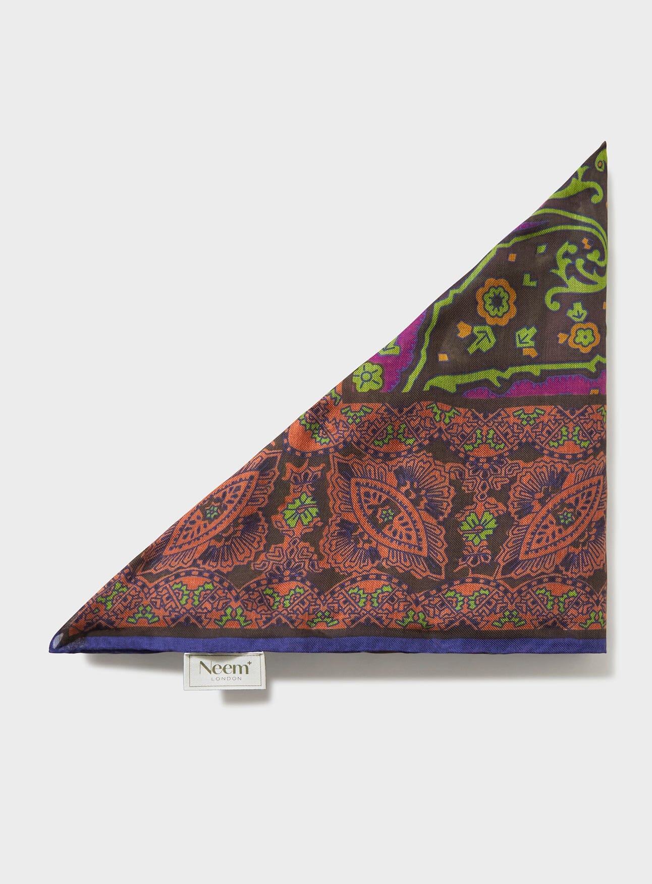 Biodegradable Italian Tencel Pink Paisley Flamboyant Scarf - Image 4