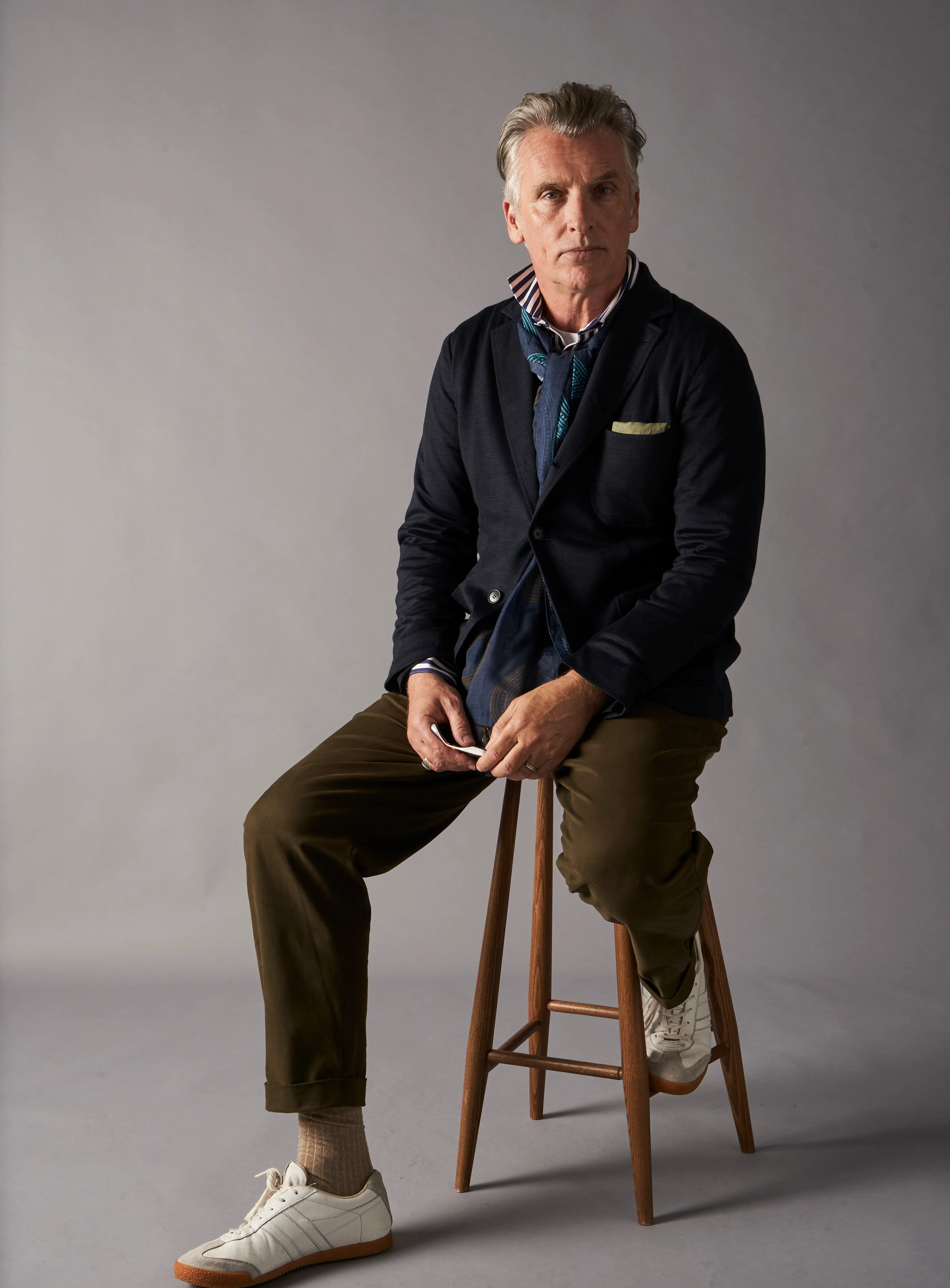 ZQ Merino Wool Dark Navy Prince of Wales Check Blazer - Image 9