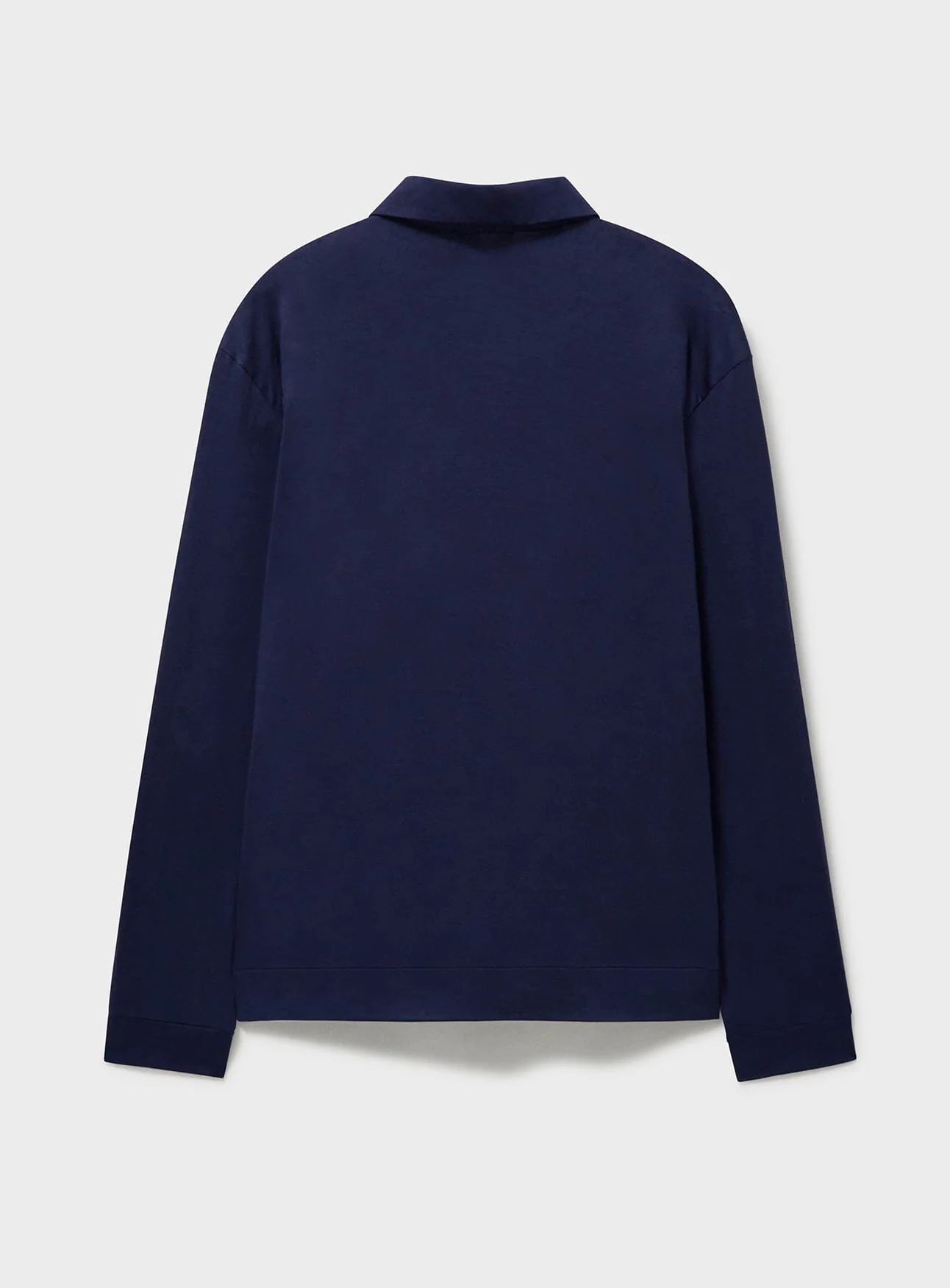 ZQ Merino Wool Steel Blue Super 120s Jersey Shirt - Image 3