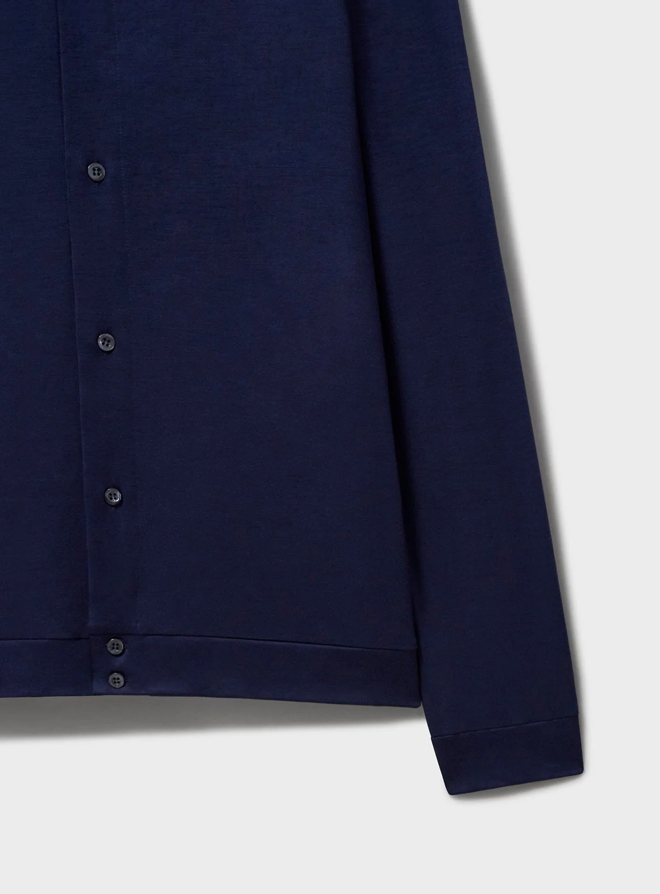 ZQ Merino Wool Steel Blue Super 120s Jersey Shirt - Image 5