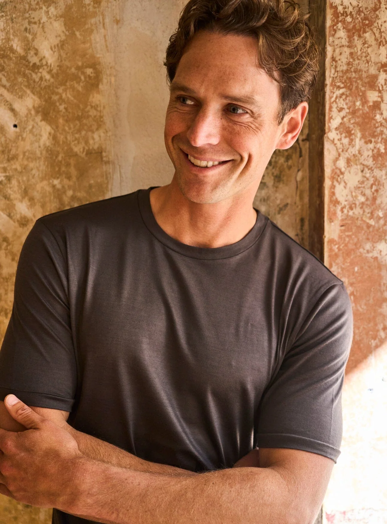 ZQ Merino Wool Chocolate Super 120s Stretch T-Shirt - Image 4