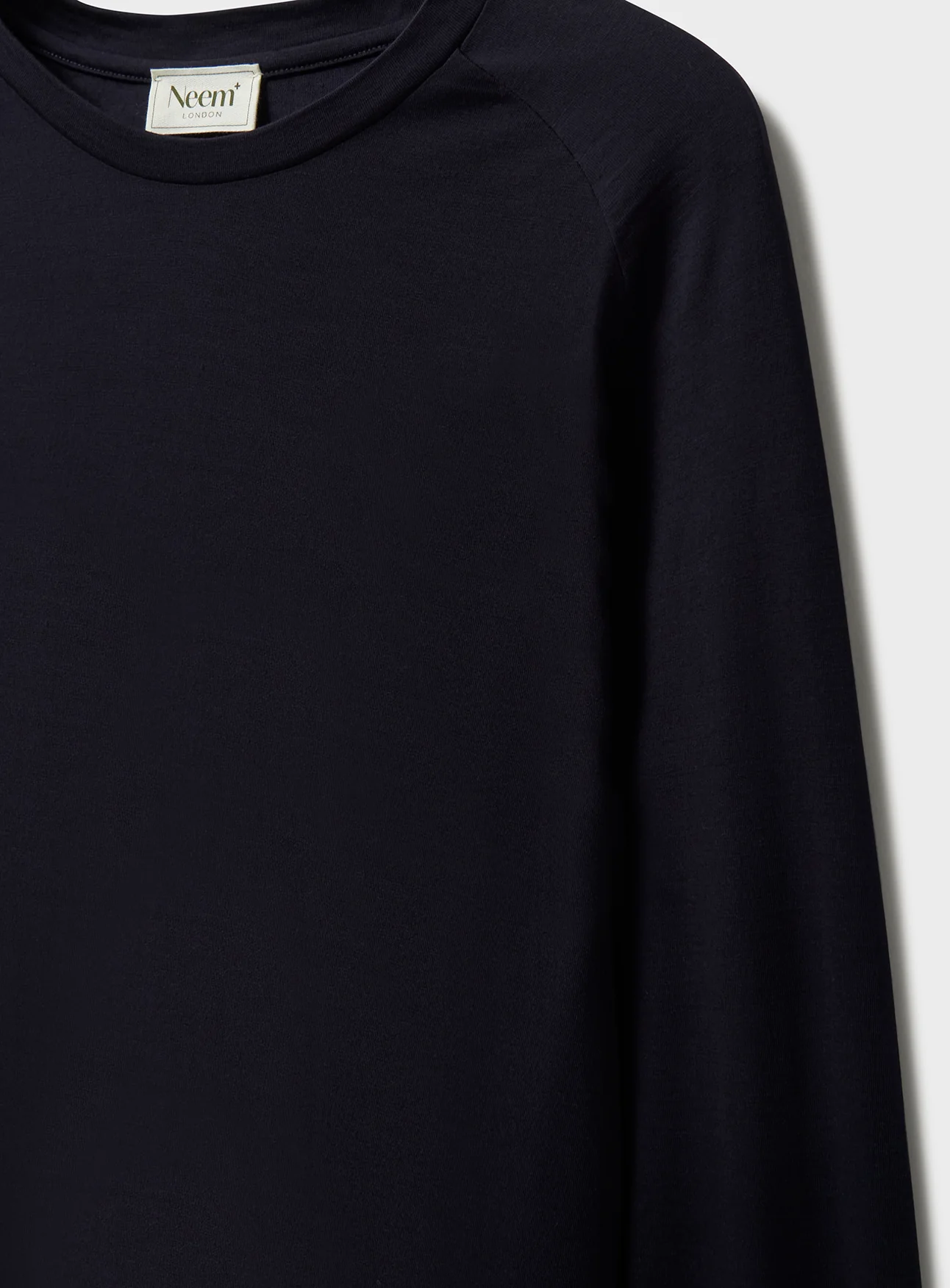 ZQ Merino Wool Jersey Long Sleeve Super 120s Navy Crew neck - Image 3