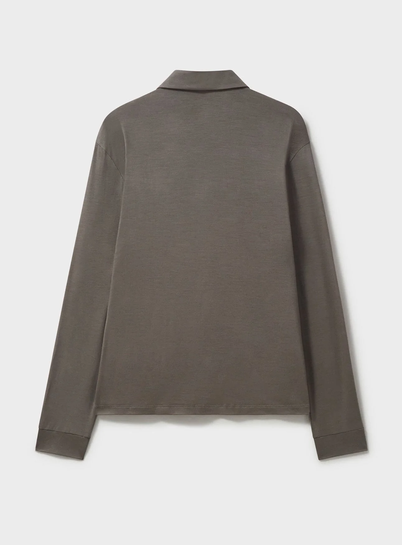 ZQ Merino Wool Oatmeal Super 120s Stretch Jersey Cardigan - Image 5