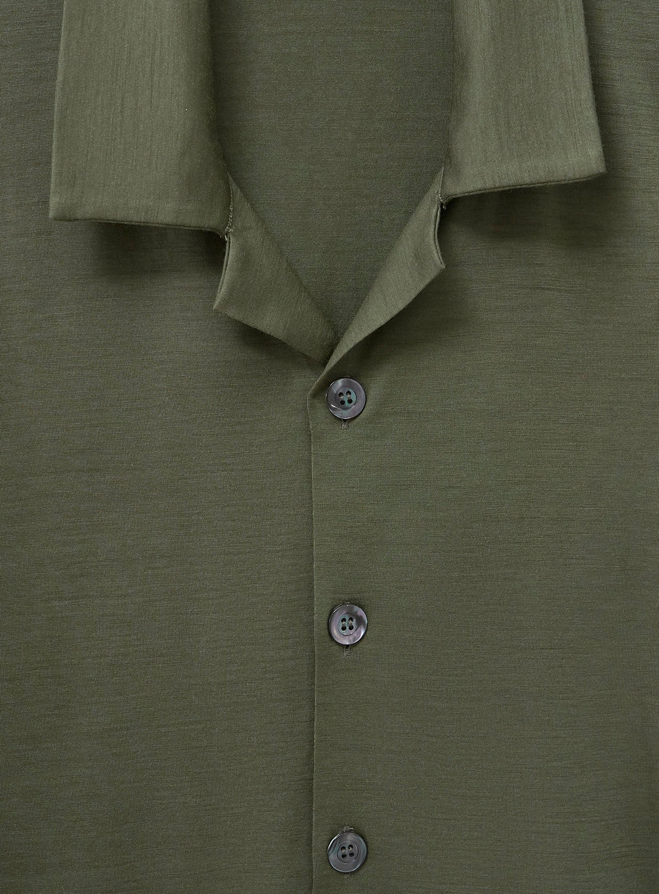 ZQ Merino Wool Jersey Short Sleeve Olive Shirt - Image 3