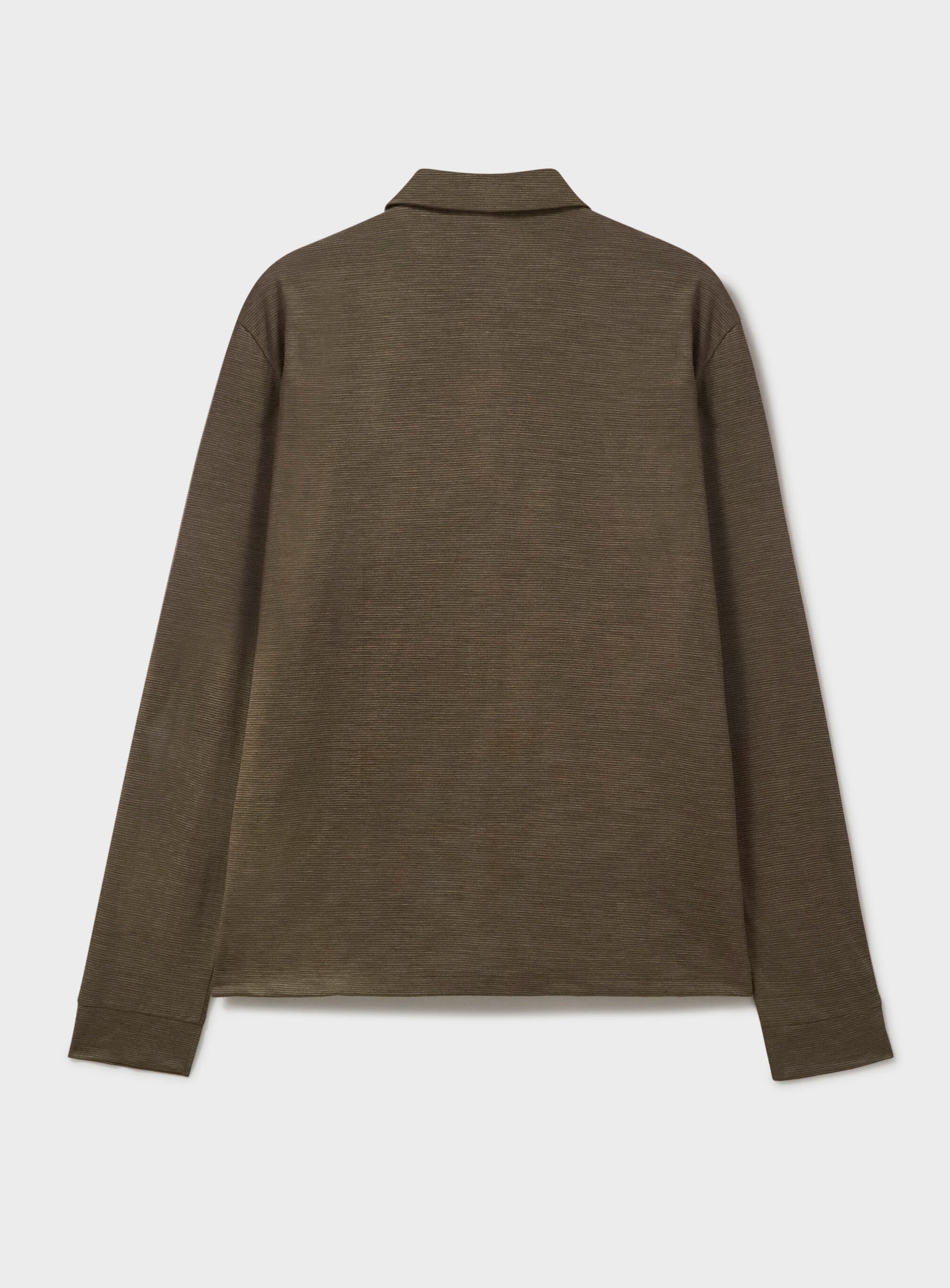 ZQ Merino Wool Jersey Tan stripe Jersey Cardigan - Image 7
